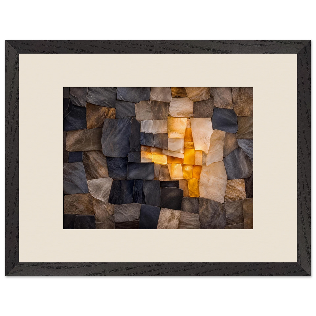 Citrine Seam: lumen and siena. Framed fine art print by The Light Stays.