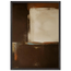 Terracotta Diptych, Panel II of II, two panels, terracotta and cream. Archival framed fine art print shown framed.