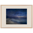 Blue Hour Shore: sea and coastal landscape. Framed fine art print, alternate frame and size.