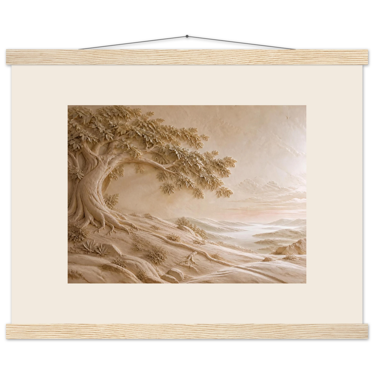 Sandstone Dawn: lumen and siena. Fine art poster by The Light Stays.