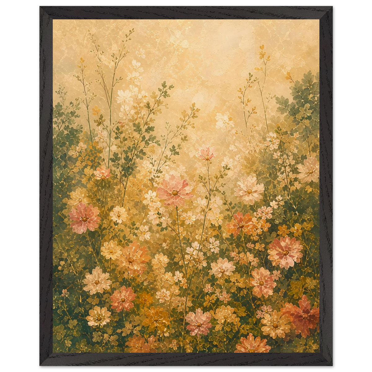 Petal Garden: flowers, botanical and abundance. Framed fine art print by The Light Stays.
