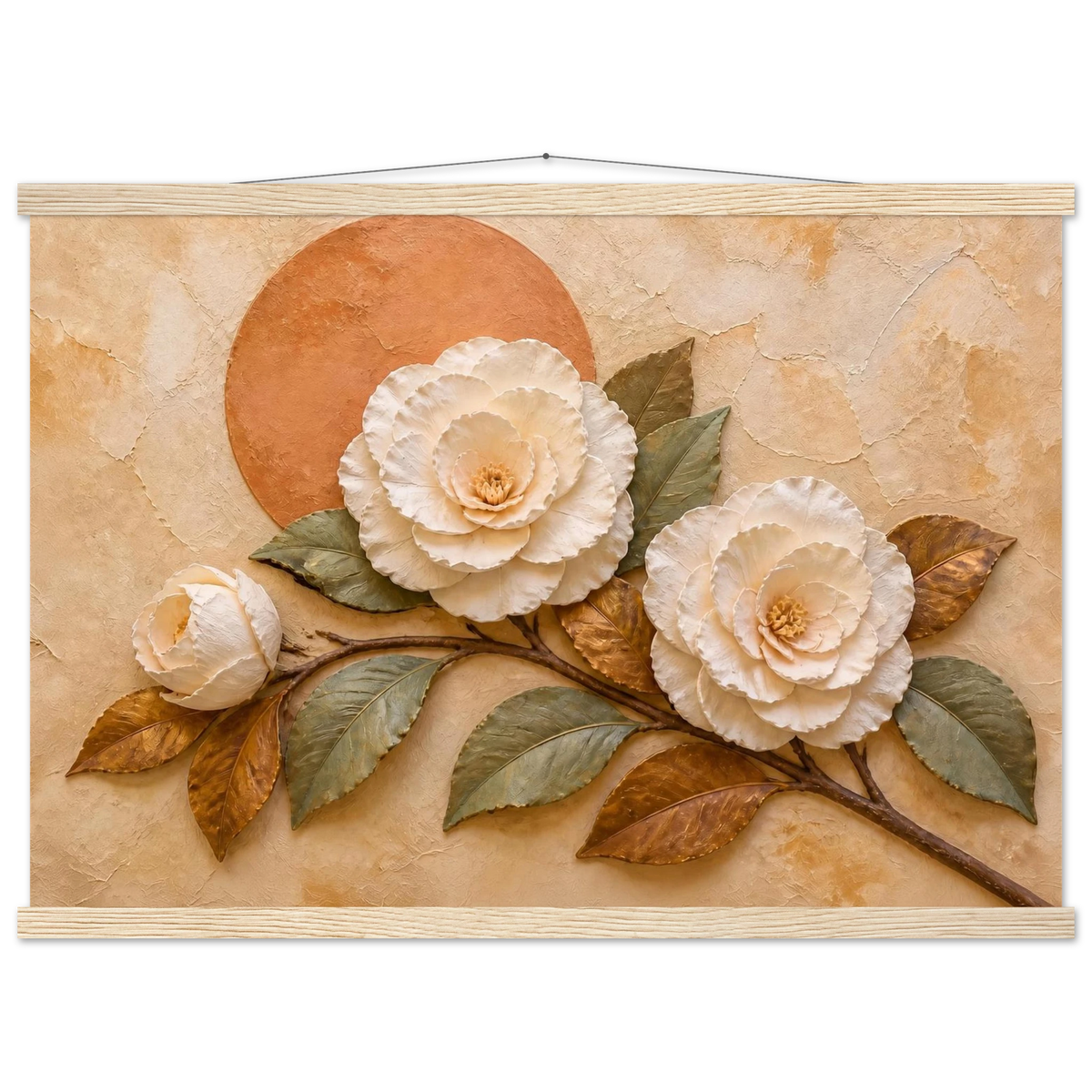Camellia Eclipse: flowers and botanical. Fine art poster by The Light Stays.