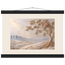 Cliffside Bloom: petra and flora. Fine art poster, alternate frame and size.