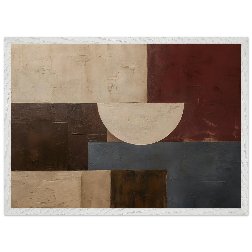 Blocos de Vinho, quadro abstrato emoldurado da The Light Stays.
