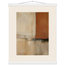 Terracotta Diptych, Panel I of II: two panels, terracotta and cream. Museum-quality fine art poster.