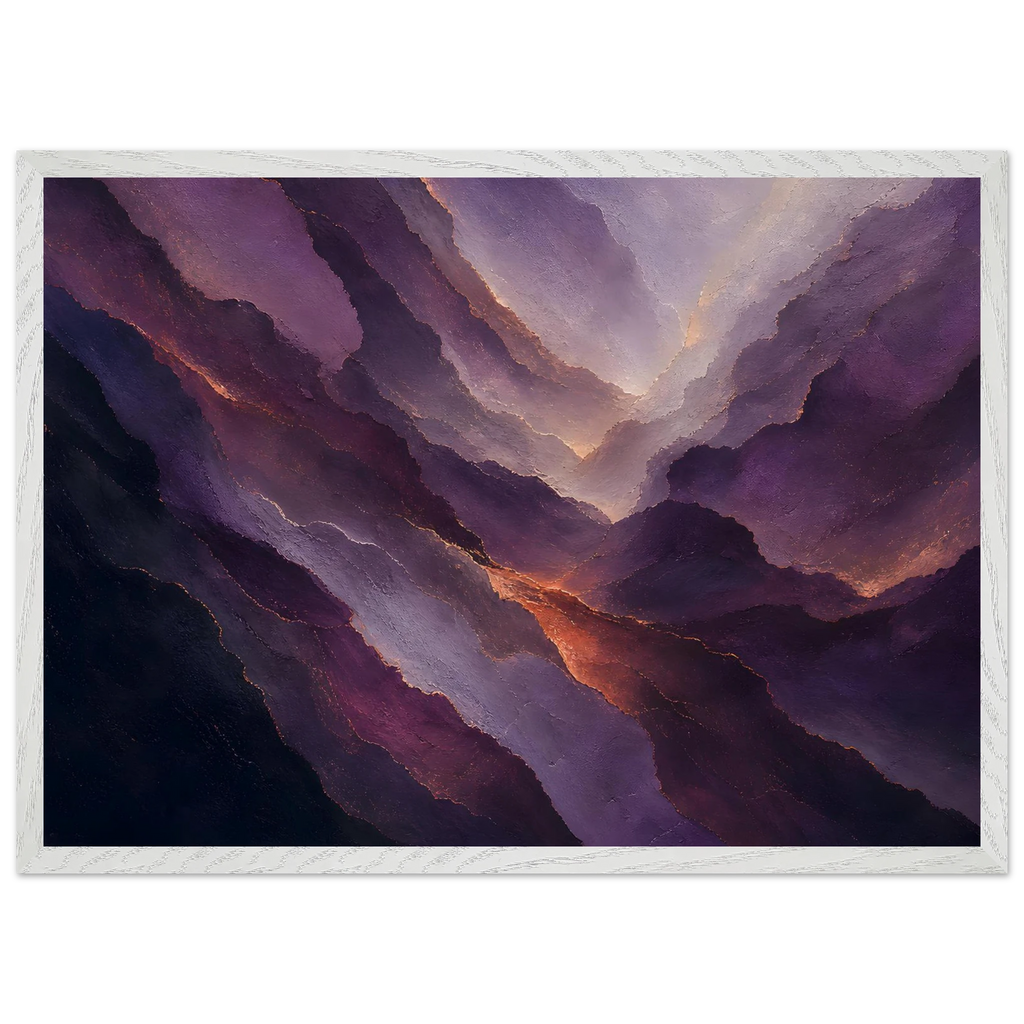Violet Infinity: moon and night. Framed fine art print by The Light Stays.
