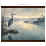 Heron at Dawn: japanese art and japandi. Fine art poster by The Light Stays.