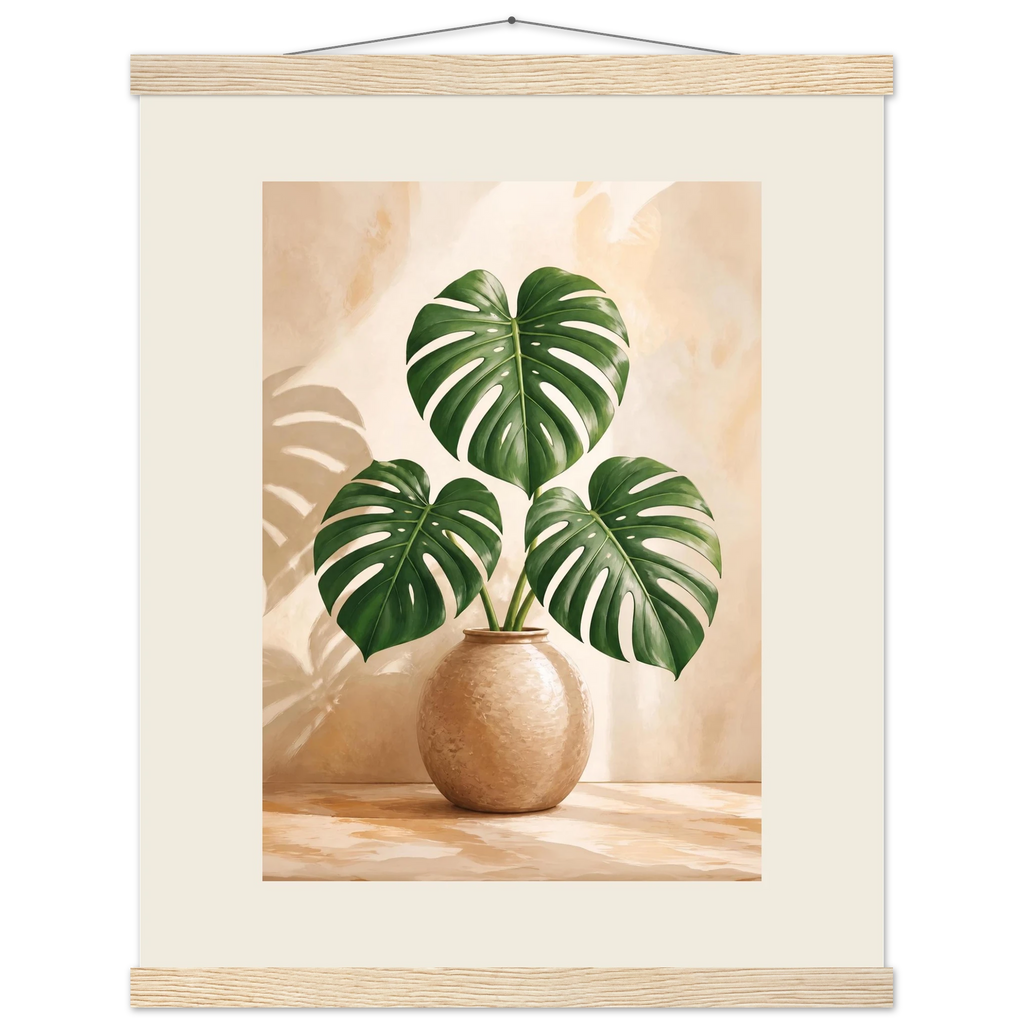 Vessel and Shadow: mediterranean and earth tones. Fine art poster, alternate frame and size.