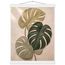 Stone Monstera, botanical and nature. Archival fine art poster shown framed.