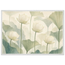 Ivory Lotus Screen, flowers and botanical. Archival framed fine art print shown framed.