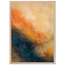 Blue Hour Field: night, horizon and deep blue. Framed fine art print, alternate frame and size.