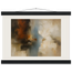 Golden Night: moon and night. Fine art poster, alternate frame and size.