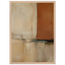 Terracotta Diptych, Panel I of II: two panels, terracotta and cream. Framed fine art print by The Light Stays.