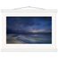 Blue Hour Shore: sea and coastal landscape. Fine art poster by The Light Stays.