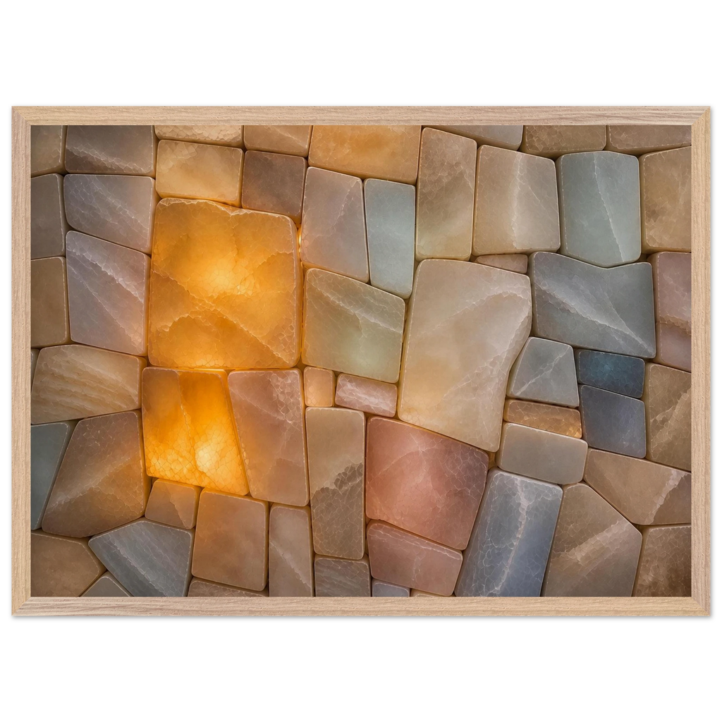 Stonelight: lumen and aura. Framed fine art print by The Light Stays.