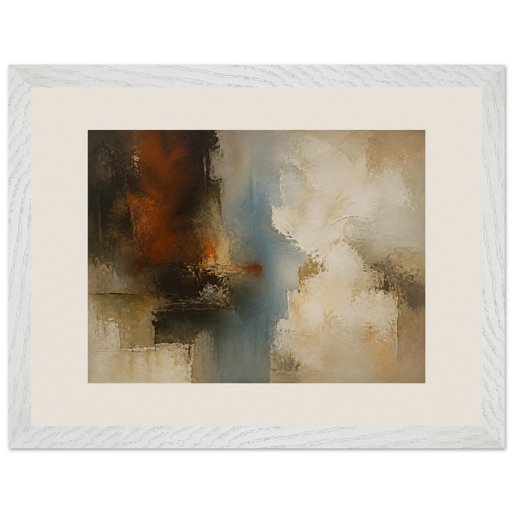 Golden Night: moon and night. Framed fine art print, alternate frame and size.