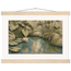 Papyrus Pond: lake, papyrus and serene greens. Fine art poster.