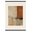 Terracotta Diptych, Panel I of II, two panels, terracotta and cream. Archival fine art poster shown framed.
