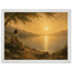 Quadro cristão Bênção do Lago, Jesus sob uma oliveira diante de um lago dourado