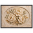 Peonies in Stone: flowers and botanical. Framed fine art print, alternate frame and size.