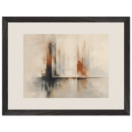 Limiar Mineral, quadro abstrato emoldurado da The Light Stays.