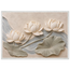 Lotus Current: flowers and botanical. Framed fine art print, alternate frame and size.