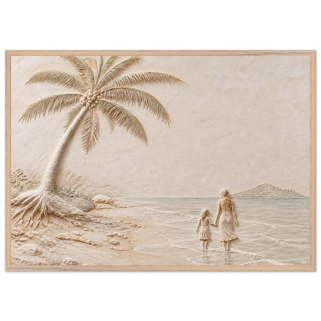 First Tide: sea and coastal landscape. Museum-quality framed fine art print.