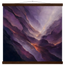 Violet Infinity: moon and night. Museum-quality fine art poster.