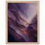Violet Infinity: moon and night. Museum-quality framed fine art print.