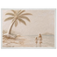 First Tide: sea and coastal landscape. Framed fine art print, alternate frame and size.
