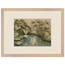 Papyrus Pond, lake, papyrus and serene greens. Archival framed fine art print shown framed.