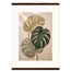 Stone Monstera: botanical and nature. Fine art poster, alternate frame and size.