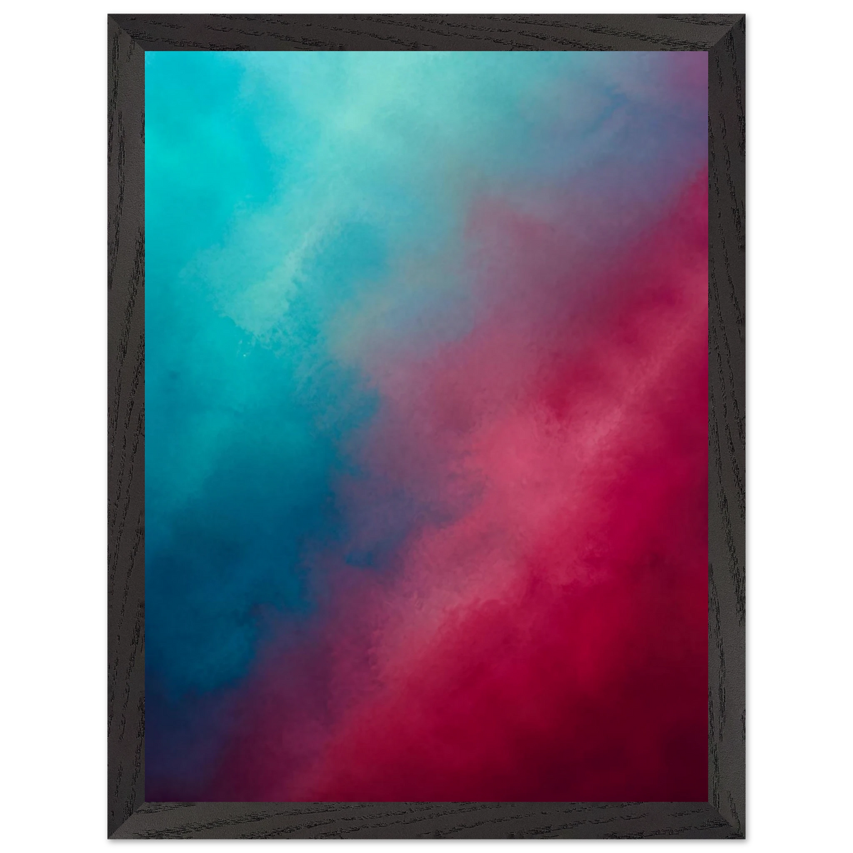 Wine Hour, gradient, dusk and deep color. Archival framed fine art print shown framed.