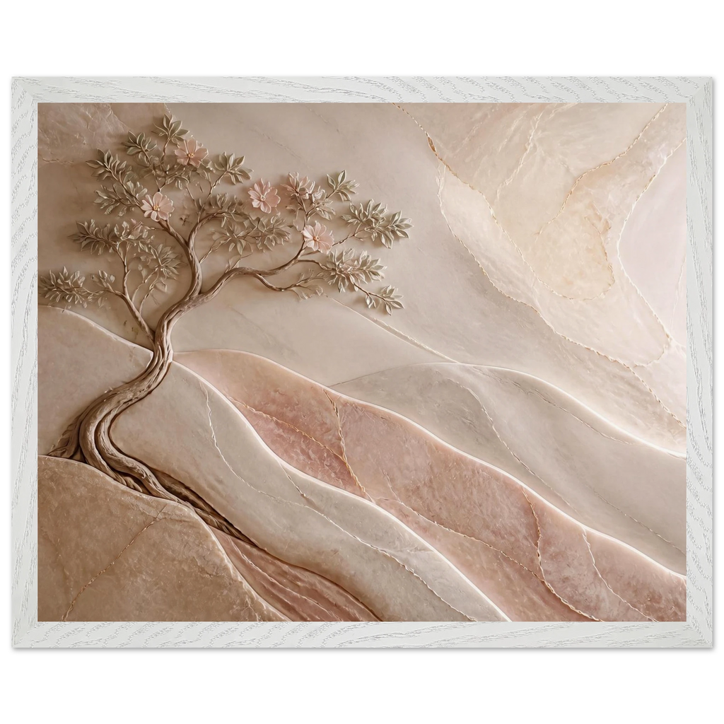 Stone Dawn: petra and siena. Museum-quality framed fine art print.