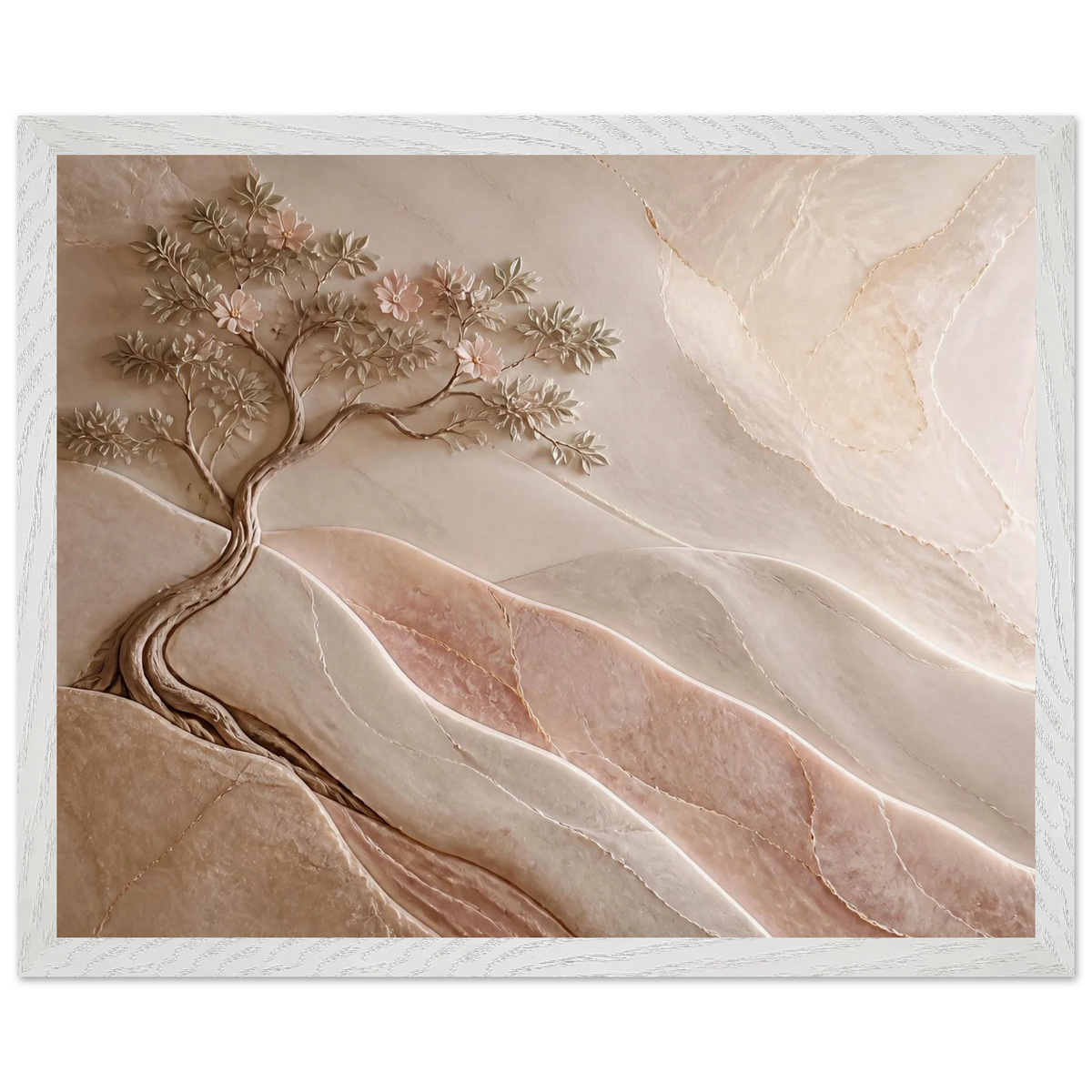 Stone Dawn: petra and siena. Museum-quality framed fine art print.
