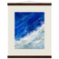 Cobalt Foam: abstract, cobalt and sea foam. Fine art poster by The Light Stays.