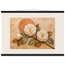 Camellia Eclipse, flowers and botanical. Archival fine art poster shown framed.