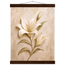 Alabaster Lily: flowers and botanical. Museum-quality fine art poster.