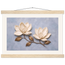 Bronze Magnolia: flowers and botanical. Fine art poster.