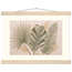 Three Leaves: botanical and nature. Fine art poster.