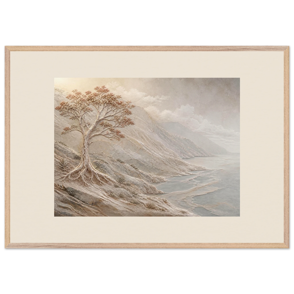Coral Headland: sea and coastal landscape. Museum-quality framed fine art print.