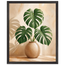 Vessel and Shadow: mediterranean and earth tones. Framed fine art print, alternate frame and size.