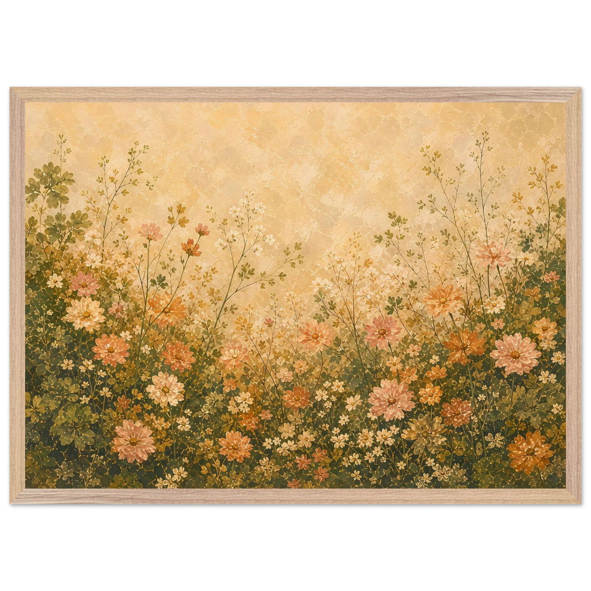 Petal Garden: flowers, botanical and abundance. Framed fine art print by The Light Stays.