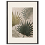 Carved Fronds, impasto, leaves and sand tones. Archival framed fine art print shown framed.