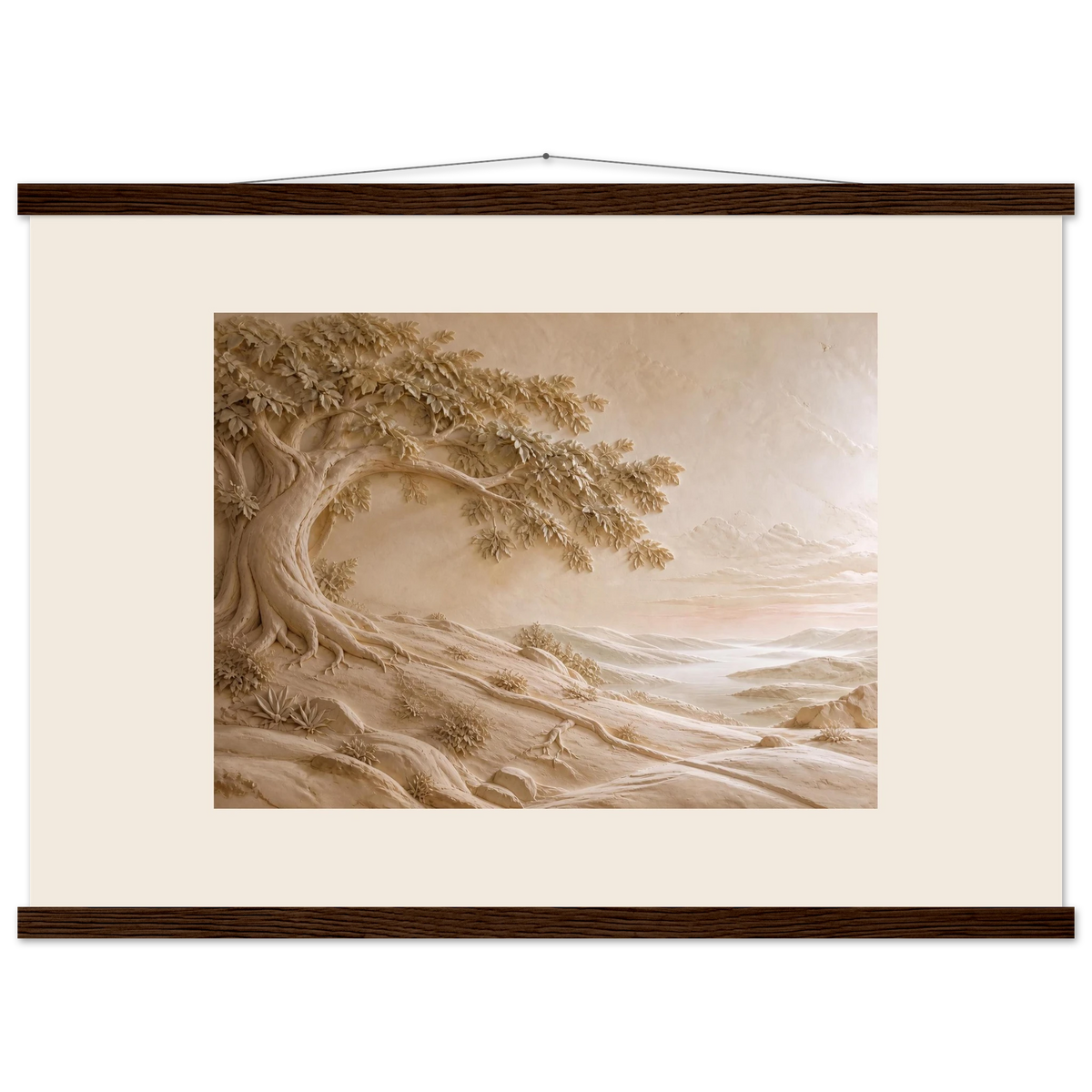 Sandstone Dawn: lumen and siena. Fine art poster by The Light Stays.
