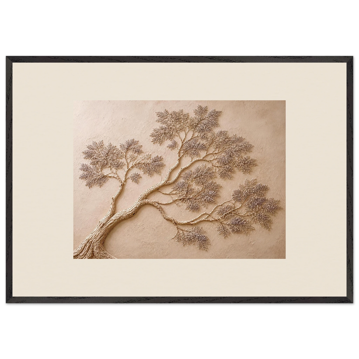 Lilac Reach: petra and flora. Framed fine art print, alternate frame and size.