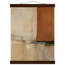 Terracotta Diptych, Panel I of II: two panels, terracotta and cream. Fine art poster, alternate frame and size.