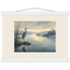 Heron at Dawn: japanese art and japandi. Fine art poster by The Light Stays.