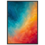 Teal and Orange, gradient, sea and dusk. Archival framed fine art print shown framed.