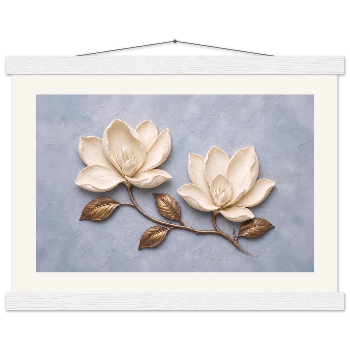 Bronze Magnolia: flowers and botanical. Fine art poster by The Light Stays.